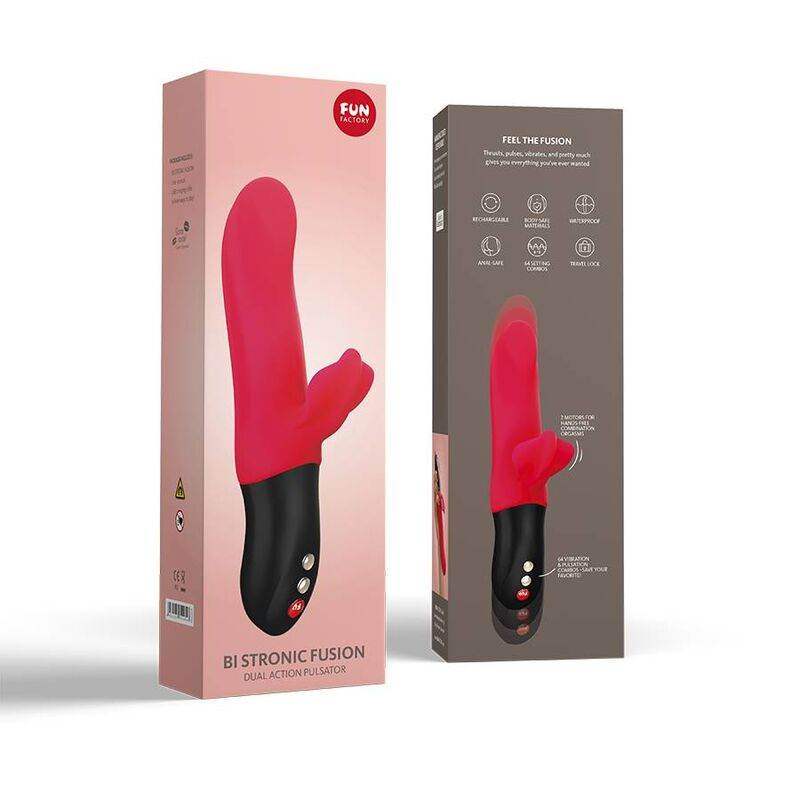 FUN FACTORY - BI STRONIC FUSION DUAL PULSATOR INDIA RED - Vanelion Paradise