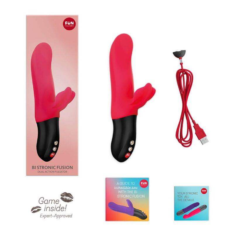 FUN FACTORY - BI STRONIC FUSION DUAL PULSATOR INDIA RED - Vanelion Paradise