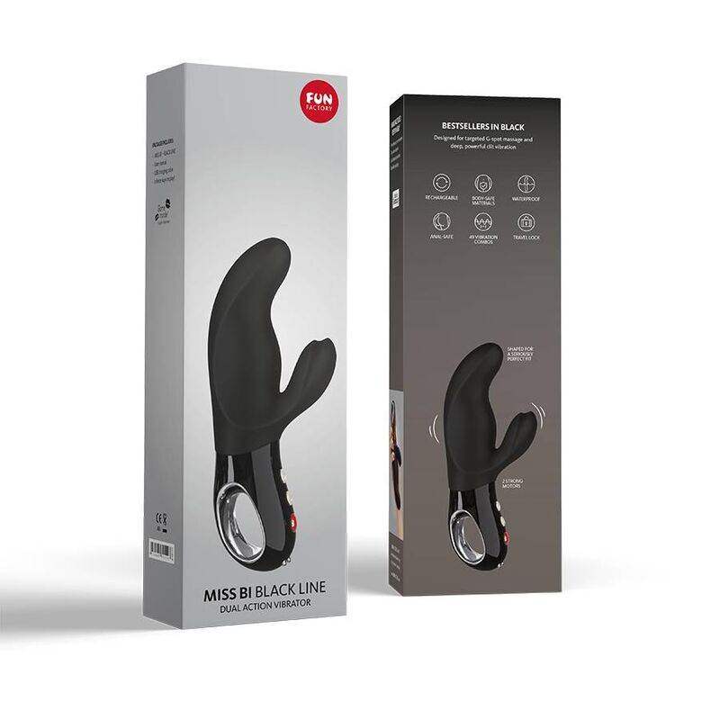 FUN FACTORY - MISS BI RABBIT VIBRATOR BLACK LINE - Vanelion Paradise