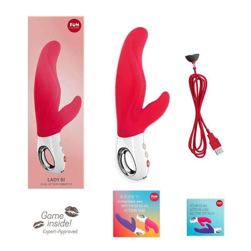 FUN FACTORY - LADY BI DUAL VIBRATOR INDIA RED - Vanelion Paradise