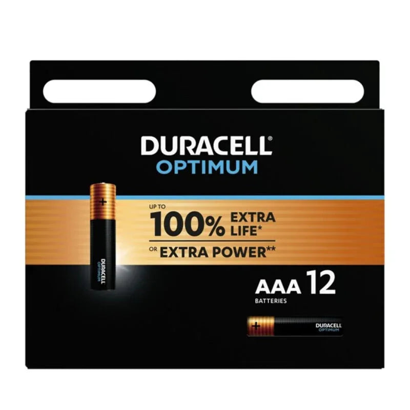 DURACELL - OPTIMUM 200 ALKALINE BATTERIE AAA LR03 12 EINHEIT - Vanelion Paradise