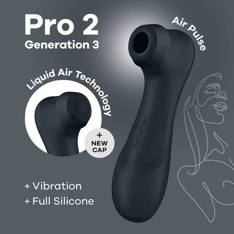 SATISFYER - PRO 2 GENERATION 3 LIQUID AIR TECHNOLOGY WEINROT - Vanelion Paradise