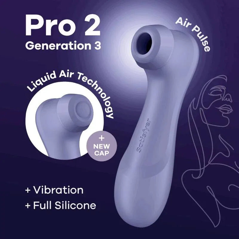 SATISFYER - PRO 2 GENERATION 3 LIQUID AIR TECHNOLOGY WEINROT - Vanelion Paradise