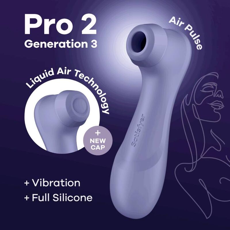Satisfyer Pro 2 Generation 3 Liquid Air Lila