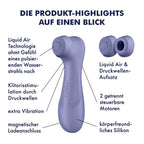 Satisfyer Pro 2 Generation 3 Liquid Air Lila