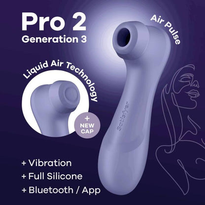 SATISFYER - PRO 2 GENERATION 3 WINE RED BLUETOOTH & APP