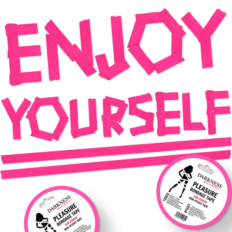 DARKNESS - NICHT KLEBENDES ROSA BONDAGEBAND 15 M - Vanelion Paradise