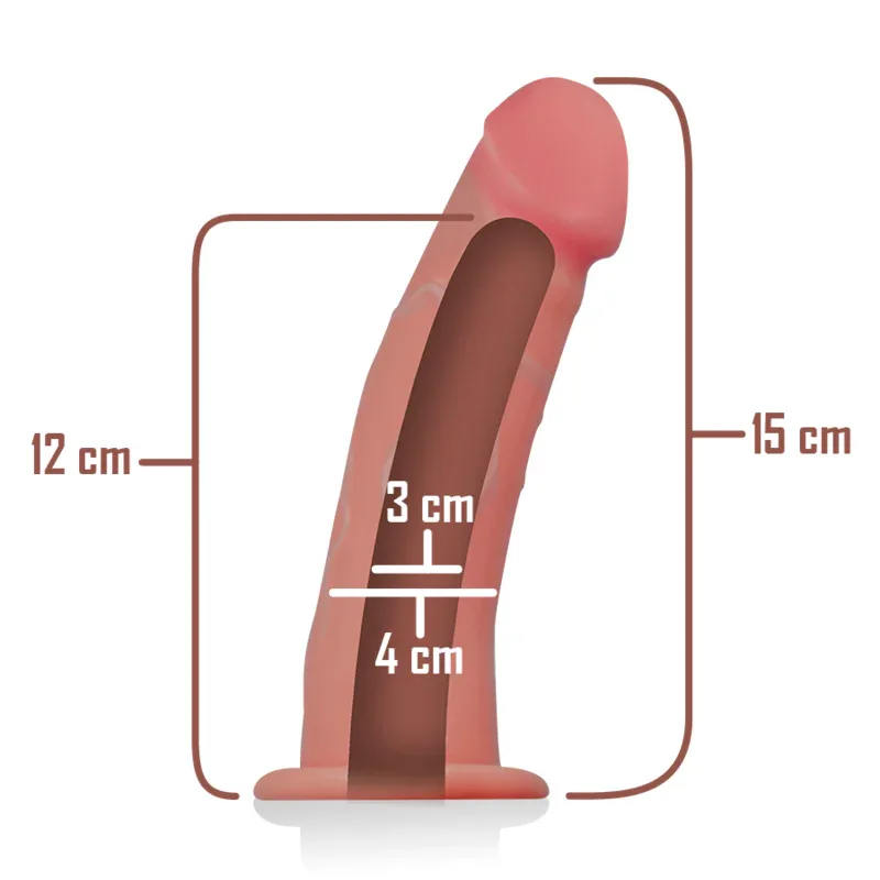 INTENSE - HOHLGESCHIRR MIT DILDO 16 X 3 CM - Vanelion Paradise