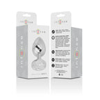 INTENSE - ANALPLUG AUS ALUMINIU MMETALL MIT SILBERNEM KRISTALL, GRÖSSE S - Vanelion Paradise