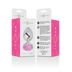 Intense Analplug Aluminium mit rosa Kristall Größe S – Einsteigerfreundlich, hygienisch, elegant - Vanelion Paradise