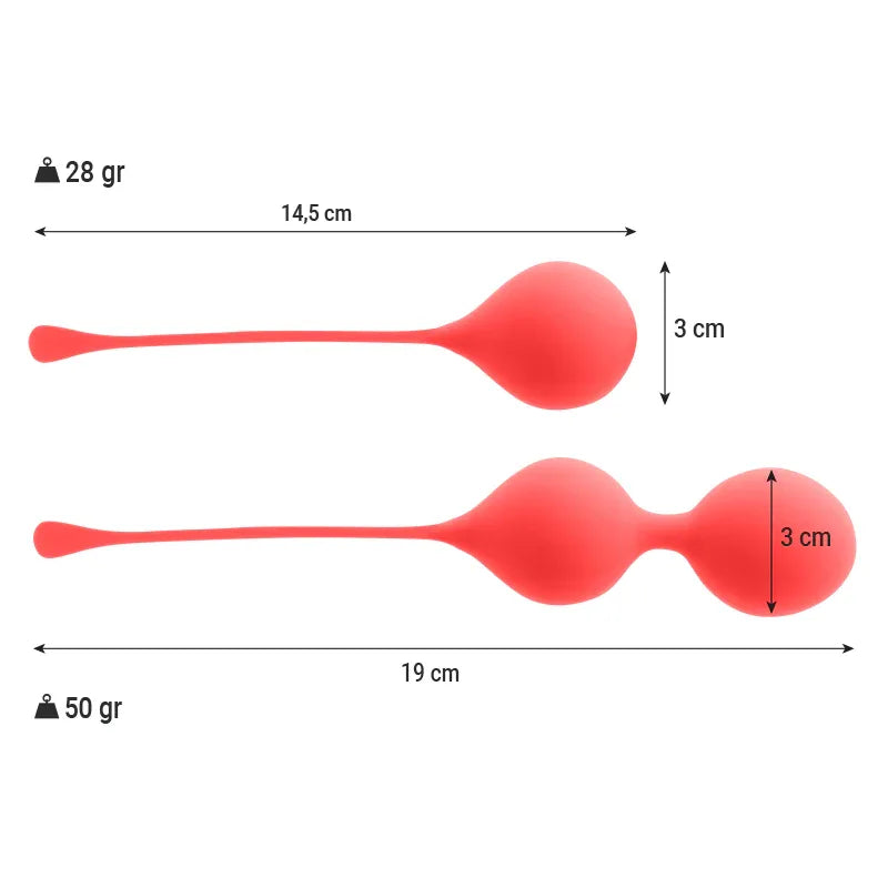 INTENSE - KEGEL BALLS PACK KENDALL RED - Vanelion Paradise
