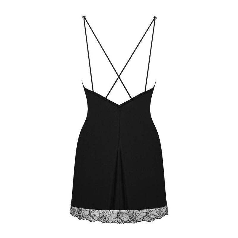 OBSESSIVE - BELLA ROU CHEMISE & TANGA XS/S - Vanelion Paradise