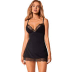 OBSESSIVE - BELLA ROU CHEMISE & TANGA XS/S - Vanelion Paradise