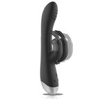 BLACK&SILVER - DJ. ADAM WIEDERAUFLADBARER SILIKON-KANINCHEN-STIMULATOR SCHWARZ - Vanelion Paradise