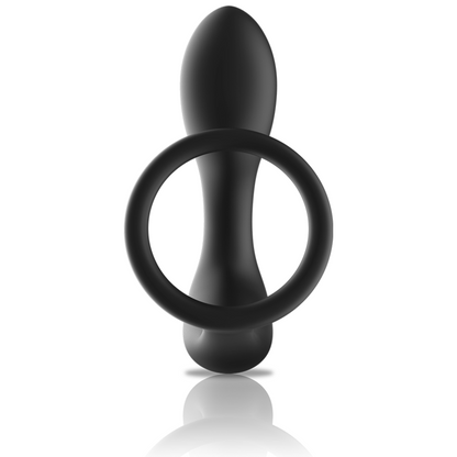 BLACK&SILVER - ANALMASSAGER MIT FERNBEDIENUNG, WIEDERAUFLADBARES SILIKON SCHWARZ