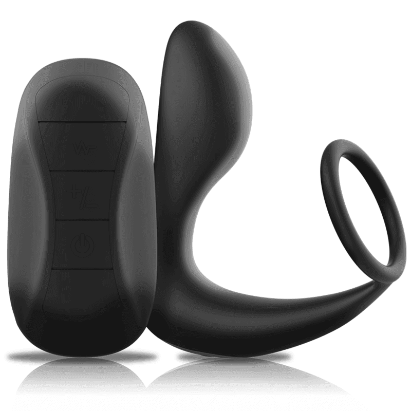 BLACK&SILVER - ANALMASSAGER MIT FERNBEDIENUNG, WIEDERAUFLADBARES SILIKON SCHWARZ - Vanelion Paradise