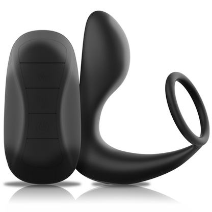 BLACK&SILVER - ANALMASSAGER MIT FERNBEDIENUNG, WIEDERAUFLADBARES SILIKON SCHWARZ