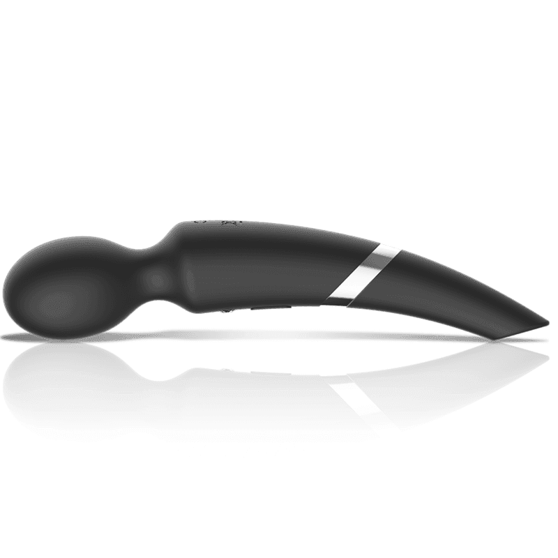 BLACK&SILVER - BECK WIEDERAUFLADBARES SILIKON-MASSAGER UND SAUGSCHWARZ - Vanelion Paradise