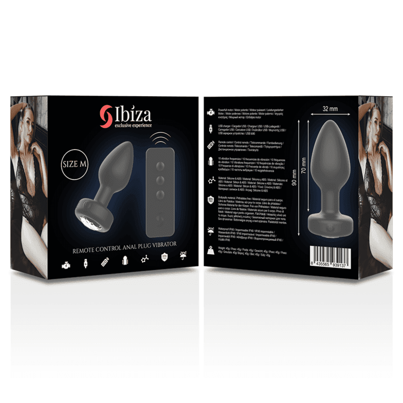 IBIZA - ANAL-STECKER MIT FERNBEDIENUNG, GRÖSSE M - Vanelion Paradise