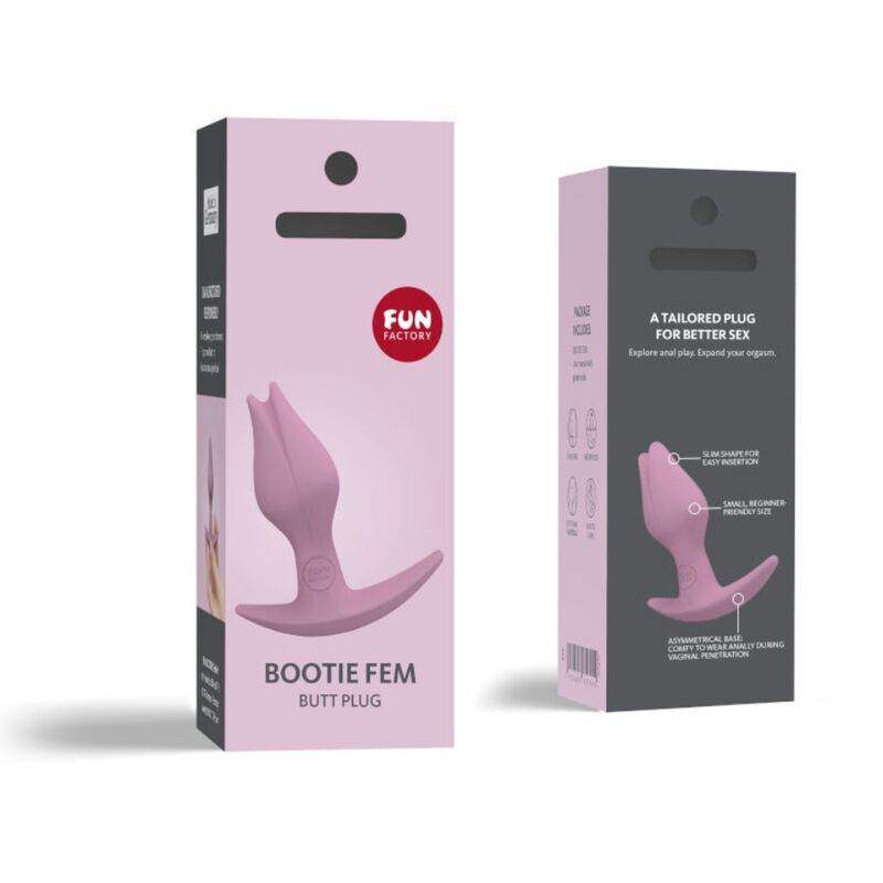 FUN FACTORY - BOOTIE FEM FEMALE ANAL BUTT PLUG ROSE - Vanelion Paradise