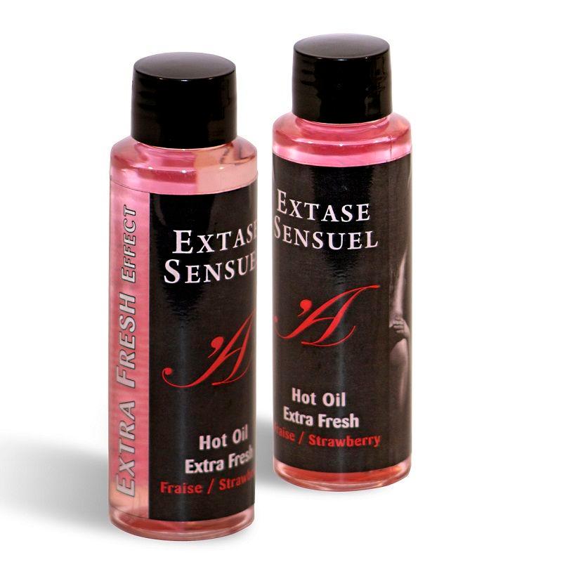 EXTASE SENSUAL - MASSAGEÖL MIT EXTRA FRISCHEM ERDBEEREFFEKT 100 ML