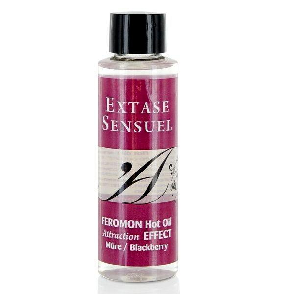 EXTASE SENSUAL - MASSAGEÖL MIT WÄRMEFFEKT UND BROMBEER PHEROMONEN 100 ML