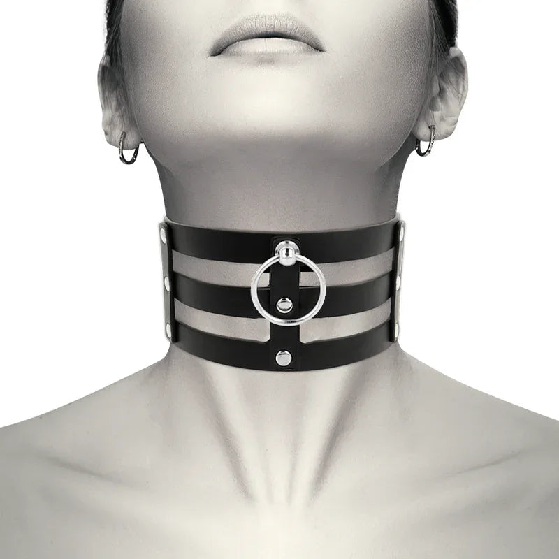 COQUETTE CHIC DESIRE - VEGANES LEDER-HALSBAND IM FETISCH-STIL - Vanelion Paradise