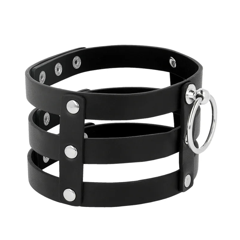 COQUETTE CHIC DESIRE - VEGANES LEDER-HALSBAND IM FETISCH-STIL - Vanelion Paradise
