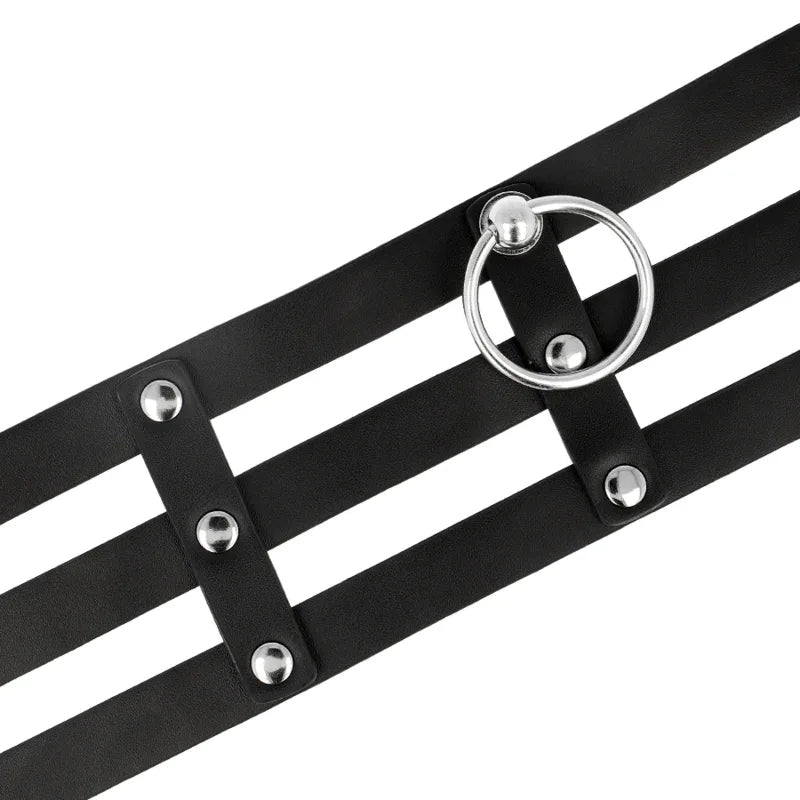 COQUETTE CHIC DESIRE - VEGANES LEDER-HALSBAND IM FETISCH-STIL - Vanelion Paradise