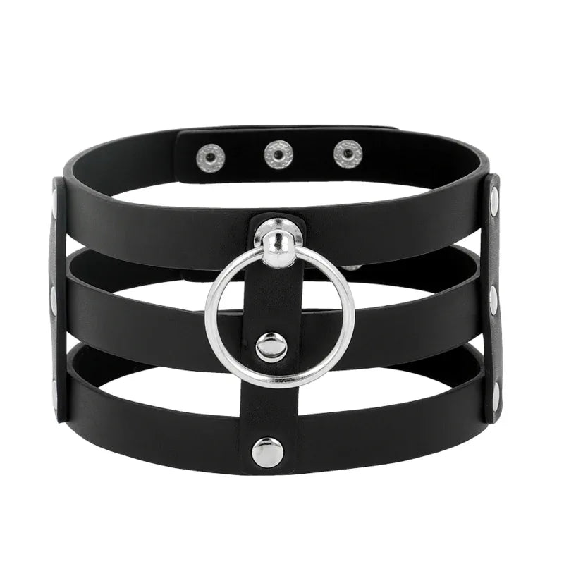 COQUETTE CHIC DESIRE - VEGANES LEDER-HALSBAND IM FETISCH-STIL - Vanelion Paradise