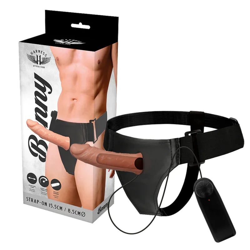 HARNESS ATTRACTION - RNES HOLLOW BENNY MIT VIBRATOR 15 CM -O- 4.5 CM - Vanelion Paradise