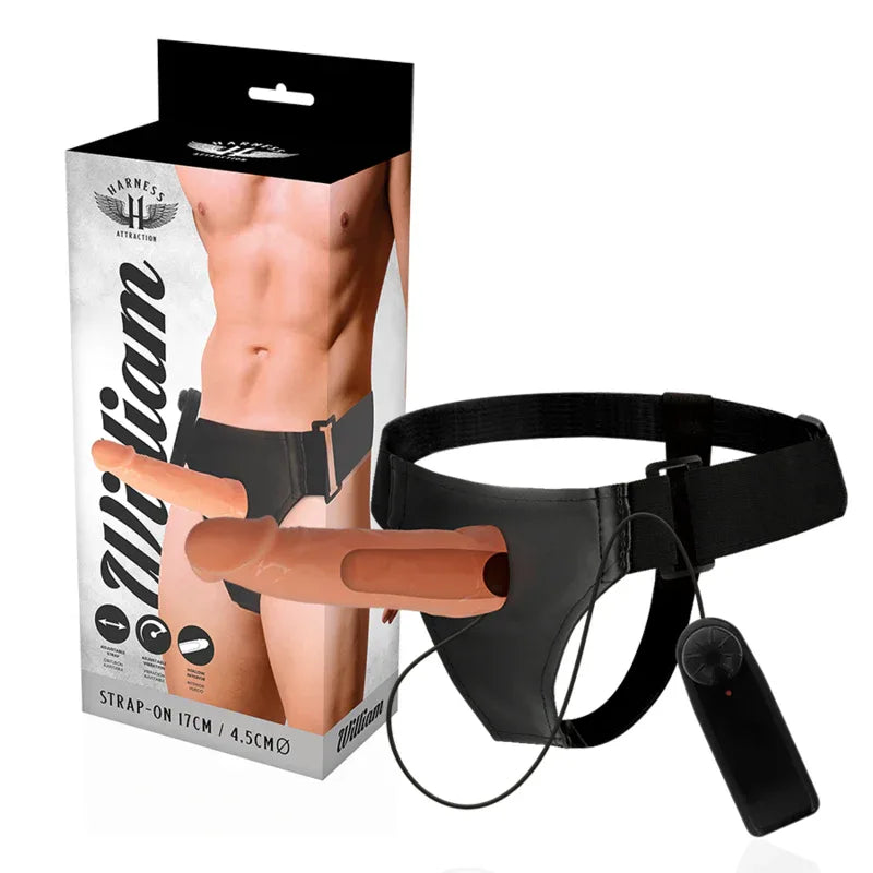 HARNESS ATTRACTION - WILLIAN HOLLOW RNES MIT VIBRATOR 17 CM -O- 4.5 CM - Vanelion Paradise