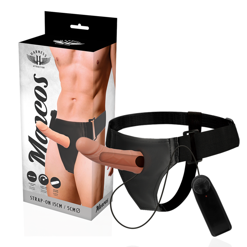 HARNESS ATTRACTION - RNES HOHLRAHMEN MIT VIBRATOR 15 CM -O- 5 CM