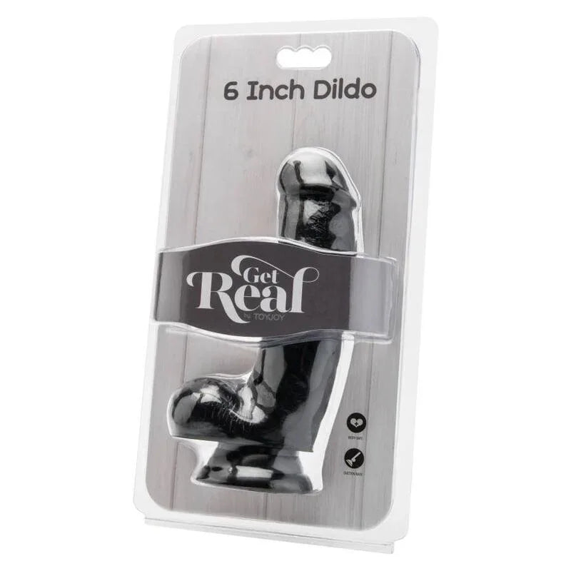 GET REAL - DILDO 12 CM MIT KUGELN SCHWARZ - Vanelion Paradise