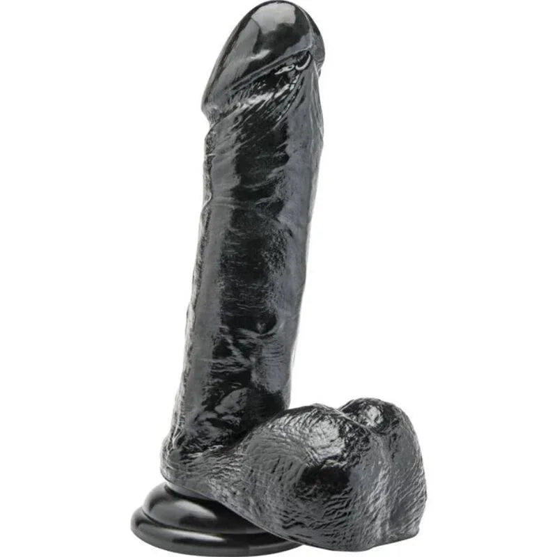 GET REAL - DILDO 18 CM MIT SCHWARZEN EIEREN - Vanelion Paradise