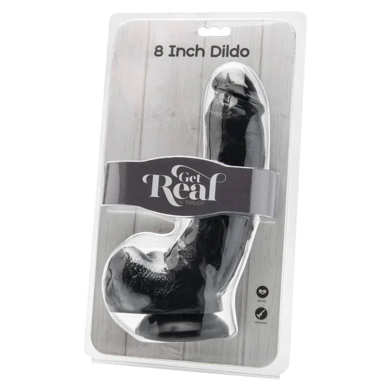 GET REAL - DILDO 20,5 CM MIT KUGELN SCHWARZ - Vanelion Paradise