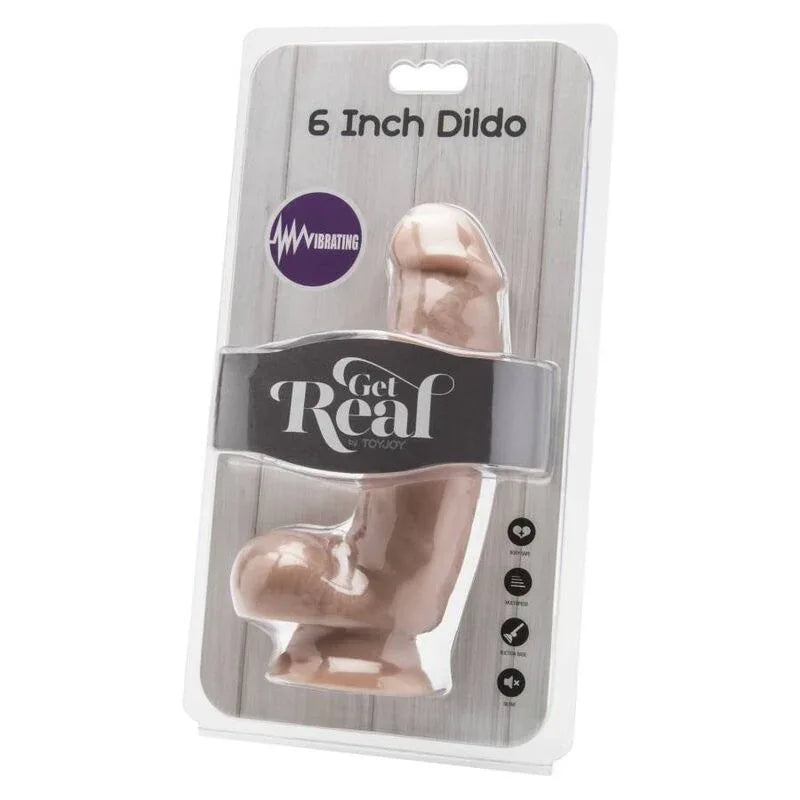 GET REAL - DILDO 12 CM MIT KUGELN VIBRATOR HAUT - Vanelion Paradise