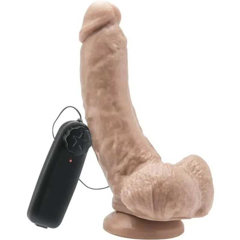 GET REAL - DILDO 20,5 CM MIT KUGELN VIBRATOR HAUT - Vanelion Paradise