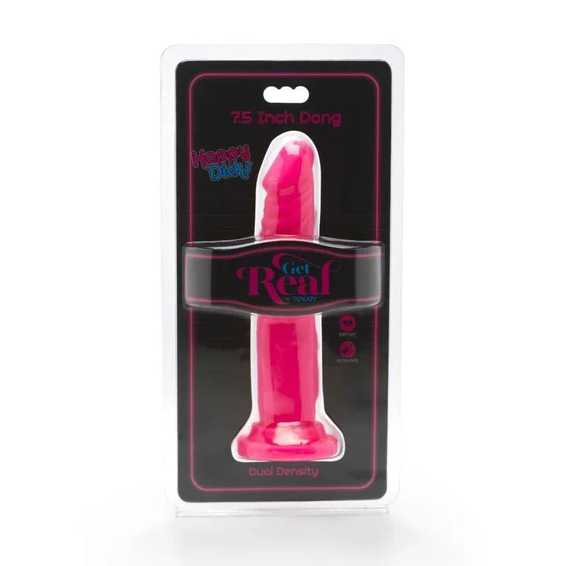 GET REAL - HAPPY DICKS DONG 19 CM ROSA - Vanelion Paradise