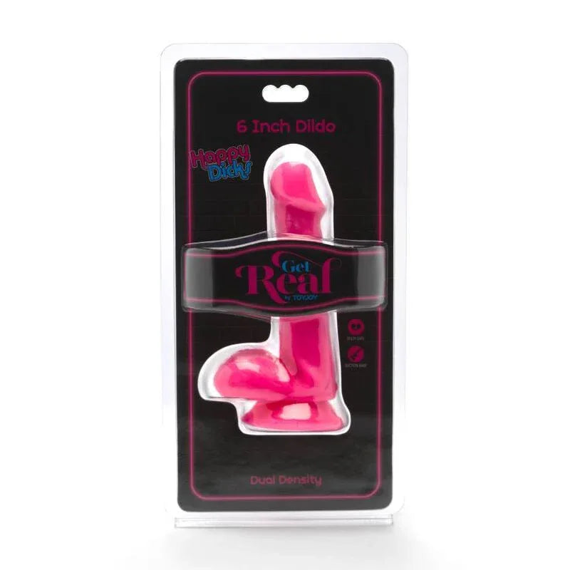 GET REAL - HAPPY DICKS DILDO 12 CM BLLE ROSA - Vanelion Paradise
