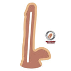 GET REAL - DUAL DENSITY DILDO 17 CM EIERHAUT - Vanelion Paradise