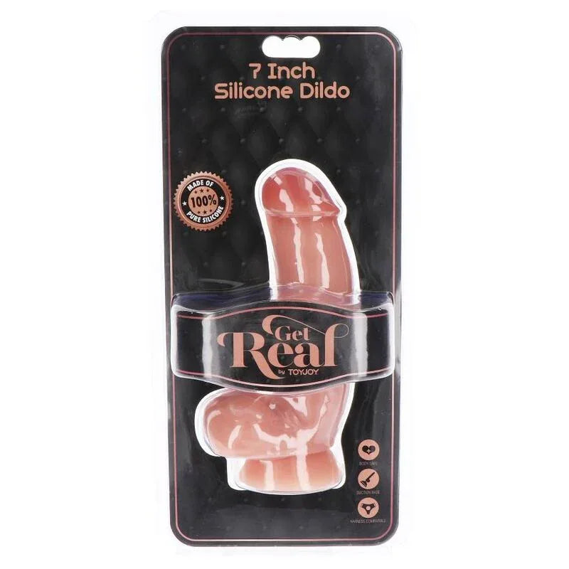 GET REAL - SILIKONDILDO 18 CM MIT KUGELN HAUT - Vanelion Paradise