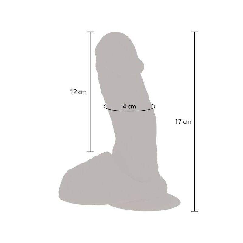 GET REAL - SILIKON-VIBRIERENDE DILDO-HAUT - Vanelion Paradise