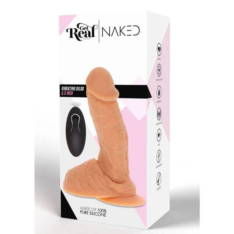 GET REAL - SILIKON-VIBRIERENDE DILDO-HAUT - Vanelion Paradise