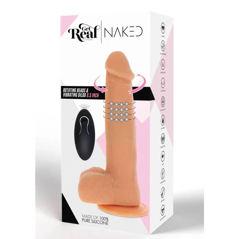 GET REAL - ROTIERENDE PERLEN, DIE DILDO-HAUT VIBRIEREN - Vanelion Paradise
