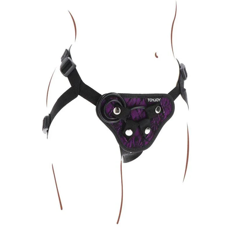 GET REAL - STRAP-ON-SPITZENGESCHIRR LILA - Vanelion Paradise