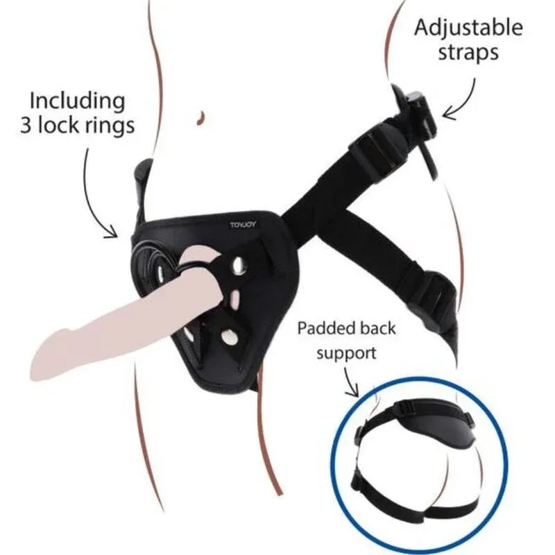 GET REAL - STRAP-ON-DELUXE-GURT SCHWARZ - Vanelion Paradise