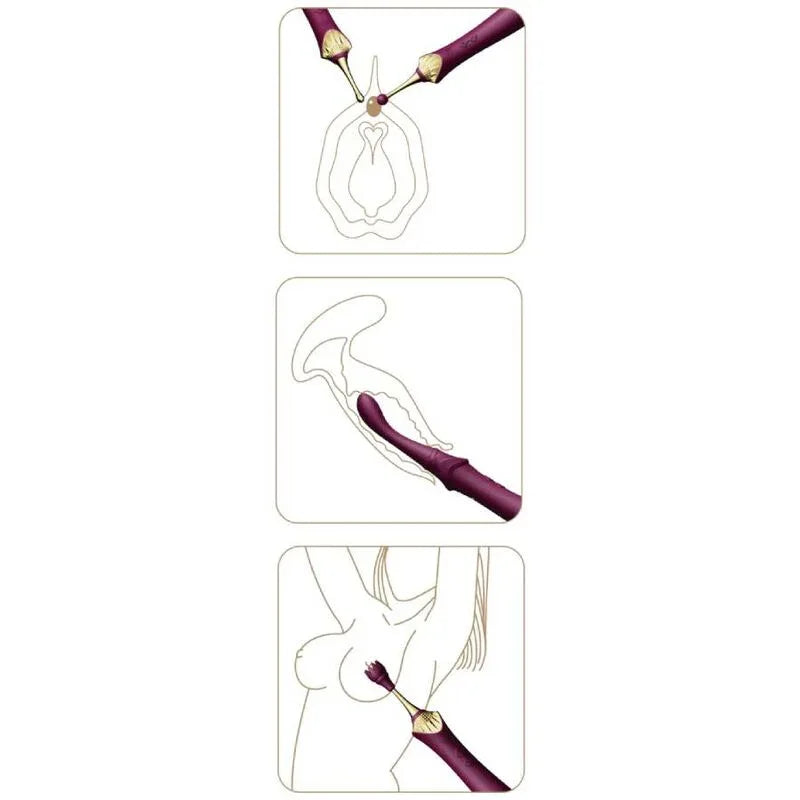 ZALO - BESS 2 CLITORAL MASSAGER PURPLE - Vanelion Paradise