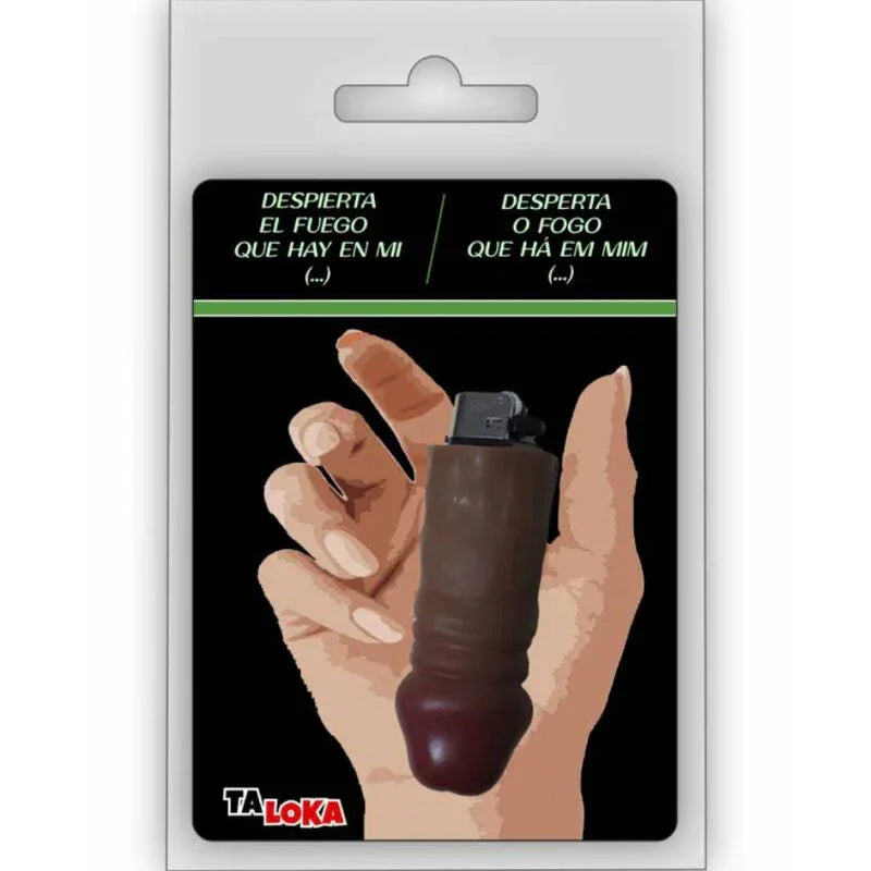TALOKA - FANTASTISCHES FEUERZEUG IN FORM EINES PENIS DER FARBE MULATTO, 100 % WIEDERAUFLADBAR - Vanelion Paradise