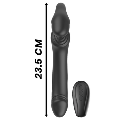 IBIZA - RIEMENLOSER VIBRATOR MIT FERNBEDIENUNGS-DRUCKKNOPF